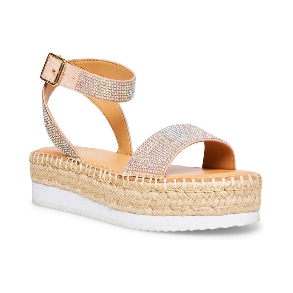EUC Madden Girl Rhinestone Sandals
